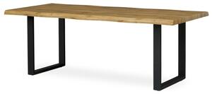 Jedálenský stôl ADDY dub divoký/čierna, šírka 210 cm