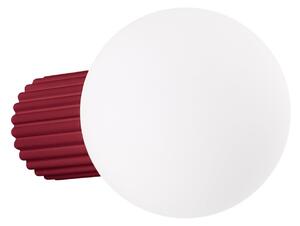 Nástenné Svietidlo SOLLUX LIGHTING, ORBI, stmievateľné, Červená, Kúpeľňa, Hliník