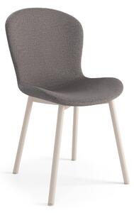 FIORA Svetlosivé Taupe (látka Basel 34) / béžový rám - MODERNÁ ČALÚNENÁ STOLIČKA DO OBÝVAČKY/ JEDÁLNE LOFT