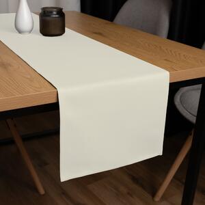 Biante Dekoračný behúň na stôl BKU-110 Slonová kosť 20x120 cm