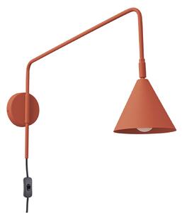 Nástenné Svietidlo SOLLUX LIGHTING, LYS, Hnedá / Hrdzavá, Obývacia izba, Kov, Škandinávsky