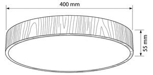 Brilagi - LED stropné svietidlo POOL LED/48W/230V 3000/4000/6000K, priemer 40 cm, s dekórom dreva