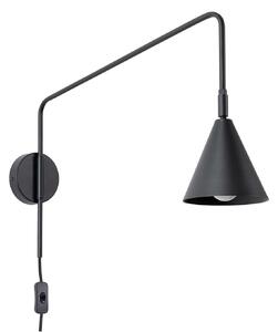 Nástenné Svietidlo SOLLUX LIGHTING, LYS, Čierna, Obývacia izba, Kov, Škandinávsky