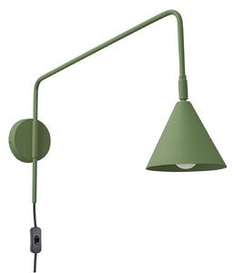 Nástenné Svietidlo SOLLUX LIGHTING, LYS, Zelená, Obývacia izba, Kov, Škandinávsky