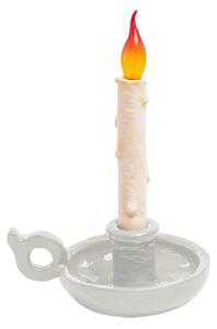 Stolové Lampa SELETTI, Grimm Bugia, stmievateľné, Biela, Obývacia izba, Plast, Dizajnový