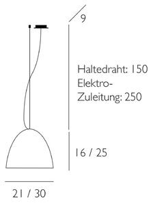Casablanca Bell závesná lampa piesková 1-pl. 21 cm