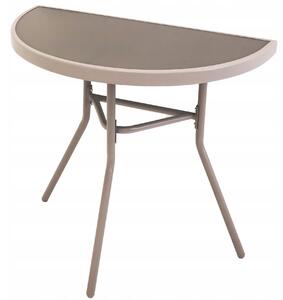 FoxBox Polokrúhly balkónový stôl Beige - béžový