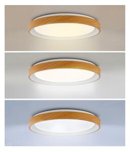 Brilagi - LED stmievateľné stropné svietidlo FLOCO LED/48W/230V priemer 40 cm drevo/biela +DO