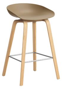 Barová stolička AAS 32, H65, Oak / Clay – HAY