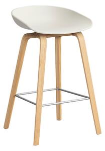Barová stolička AAS 32, H65, Oak / Melange cream – HAY