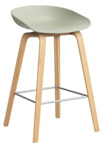 Barová stolička AAS 32, H65, Oak / Pastel green – HAY