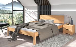 Dvojlôžková posteľ z bukového dreva 140x200 cm v prírodnej farbe Ammer - Skandica