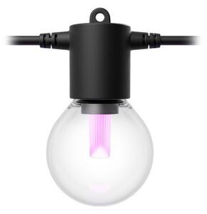 8721103063717 Philips Hue White and color gradient Low volt Festavia vonkajšia svetelná reťaz - 10 žiaroviek LED 8,6W/500lm 1000-20000K+RGB IP65 čierna, bez napájania