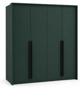 Skriňa, farba: zelená, rozmery: 210 x 217,2 x 65 cm
