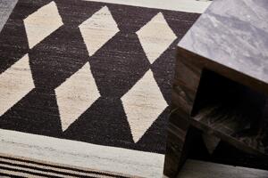 Diamond Carpets koberce Ručne viazaný kusový koberec Alberta DESP P114 Dark Coffee Mix - 300x400 cm