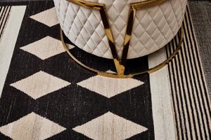 Diamond Carpets koberce Ručne viazaný kusový koberec Alberta DESP P114 Dark Coffee Mix - 200x290 cm