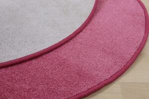 Vopi koberce Kusový koberec Eton ružový 11 kruh - 200x200 (priemer) kruh cm
