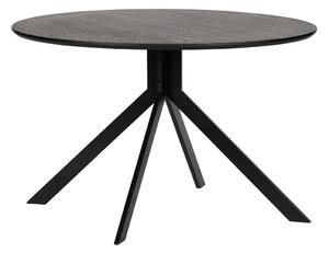 MUZZA Jedálenský stôl sonny ø 120 cm čierna