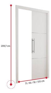 Posuvné dvere EVAN 70 + zárubňa dverí, 70x205, dub craft zlatý
