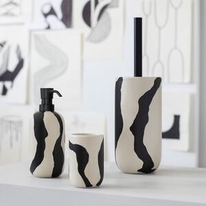 Čierno-biela keramická WC kefa Icon - Mette Ditmer Denmark