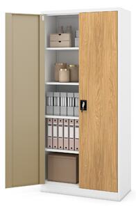 Skrinka na dokumenty biela/zlatý dub: Eco Design JAN H