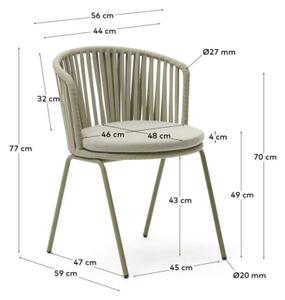 SACONCA BEIGE záhradna stolička