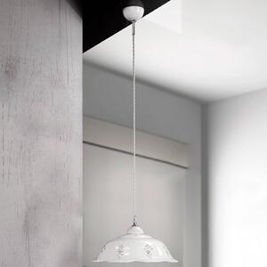 Závesná lampa Guiliano keramické tienidlo 36,5 cm