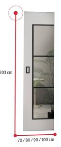 Posuvné dvere HEGO 70, 70x203, grafit