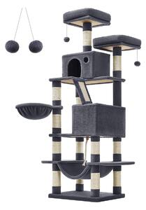SONGMICS Mačacie škrabadlo Climbery 168 cm tmavo sivé