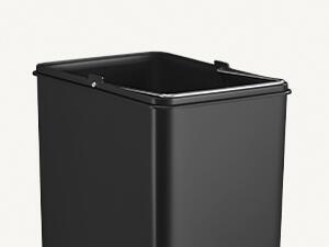 SONGMICS Odpadkový kôš Flace 2x15 l béžový/čierny
