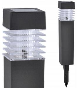 LED štvorcová solárna lampa čierna MARTIN 315588 Polux