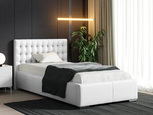 Mirjan24 Kontinentálna posteľ Fokker Mini, Rozmer postele: 90x200, Dostupné poťahy: ekokoža Soft 017 (biela) 5903211154324