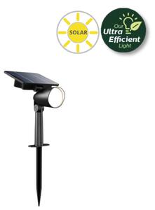 Philips 8720169362246 Ashlyn solárne zapichovacie svietidlo/reflektor LED V187mm + hrot203mm 1,4W/150lm 2700K IP44 čierna