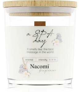 Nacomi Soy Candle Home Fragrances vonná sviečka s dreveným knotom 140 g