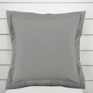 Biante Bavlnená obliečka na vankúš s lemom Moni MO-060 Sivá 30 x 50 cm