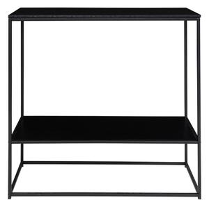 Čierny konzolový stolík s čiernou doskou 80x36 cm Vita – House Nordic
