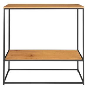 Konzolový stolík s doskou v dubovom dekore v prírodnej farbe 80x36 cm Vita – House Nordic