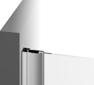 Ravak - Pevná stena Pivot PPS-100 cm - čierna, transparentné sklo