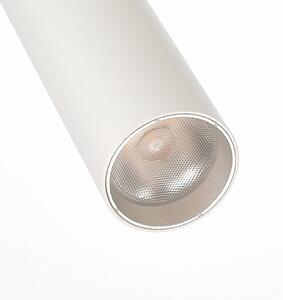 LED lištový spot Slim 1-fázový, biely, hliník, 5 W, 2 700 K, Biela / opálová, Obývacia izba / jedáleň, Hliník, Moderný, Koľajnicový systém