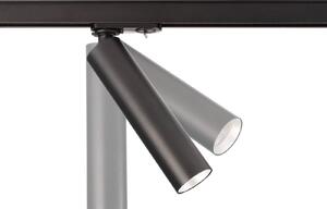 LED lištový reflektor Slim 1-fázový, čierny, hliník, 5 W, 2 700 K, Čierna, Obývacia izba / jedáleň, Hliník, Moderný, Koľajnicový systém