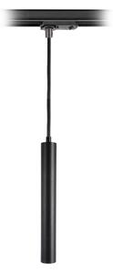 LED závesné svietidlo Slim 1-fázová lišta, čierne, hliník, 5 W, 2 700 K, Čierna, Obývacia izba / jedáleň, Hliník, Moderný, Koľajnicový systém