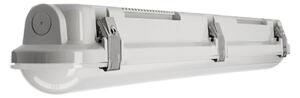 LED svietidlo do vlhkých priestorov Tri Proof, dĺžka 61 cm, 10 W, 4 000 K, Hliník / sivá / zinok, Plast, Stropné svetlo