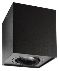 Stropné bodové svetlá Bengala hranatý, čierny, hliník, GU10, otočný, Čierna, Obývacia izba / jedáleň, Hliník, Moderný, Stropné svetlo
