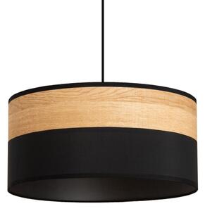 Luster na lanku ALBA 1xE27/15W/230V pr. 45 cm čierna/hnedá