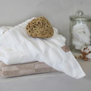 Béžové bavlnené uteráky v súprave 2 ks 35x55 cm Geo - Mette Ditmer Denmark