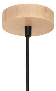 Luster na lanku ALBA 1xE27/15W/230V pr. 25 cm čierna/hnedá