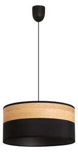 Luster na lanku ALBA 1xE27/15W/230V pr. 45 cm čierna/hnedá
