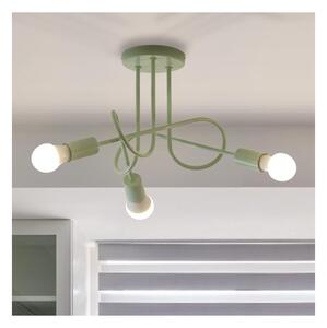 Prisadený luster OXFORD 3xE27/15W/230V zelený