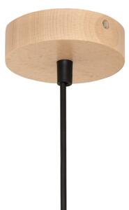 Luster na lanku ALBA 1xE27/15W/230V pr. 20 cm čierna/hnedá