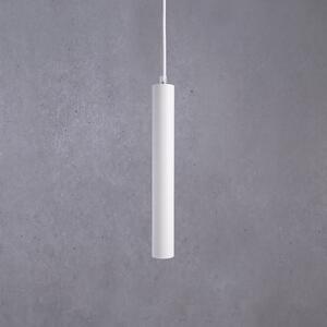 LED závesné svietidlo Slim, biele, hliník, 2 700 K, Biela / opálová, Obývacia izba / jedáleň, Hliník, Moderný, Závesné svietidlo